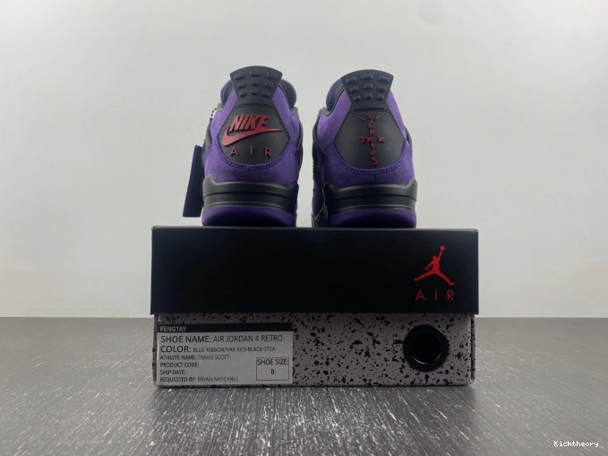 Kicktheory Scott Purple Jordan Suede 4 Travis x Air 0714